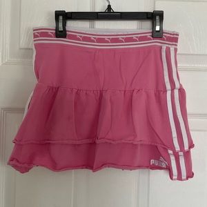 Puma Skirt Pink with White Strips XS womens XL girls